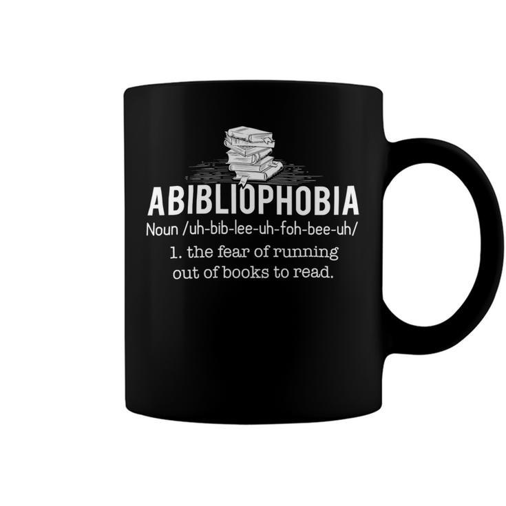 Abibliophobia Funny Reading Bookworm Reader 24Ya1 Coffee Mug
