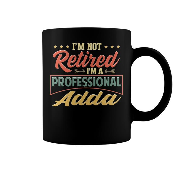 Adda Grandpa Gift   Im A Professional Adda Coffee Mug