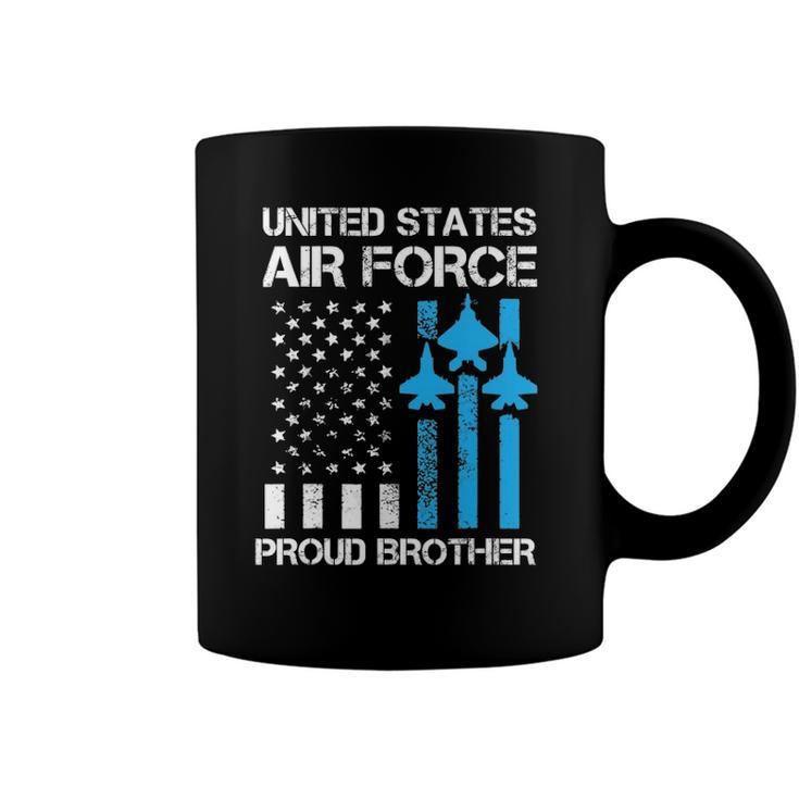 Air Force Us Veteran Proud Air Force Brother 4Th Of July Coffee Mug