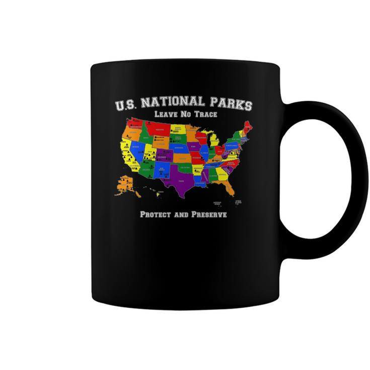 All 63 Us National Parks Design For Campers Hikers Walkers Coffee Mug