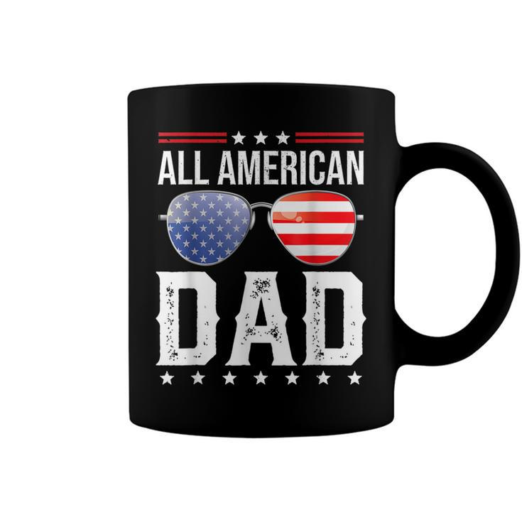 All American Dad 4Th Of July Us Patriotic Pride  V2 Coffee Mug