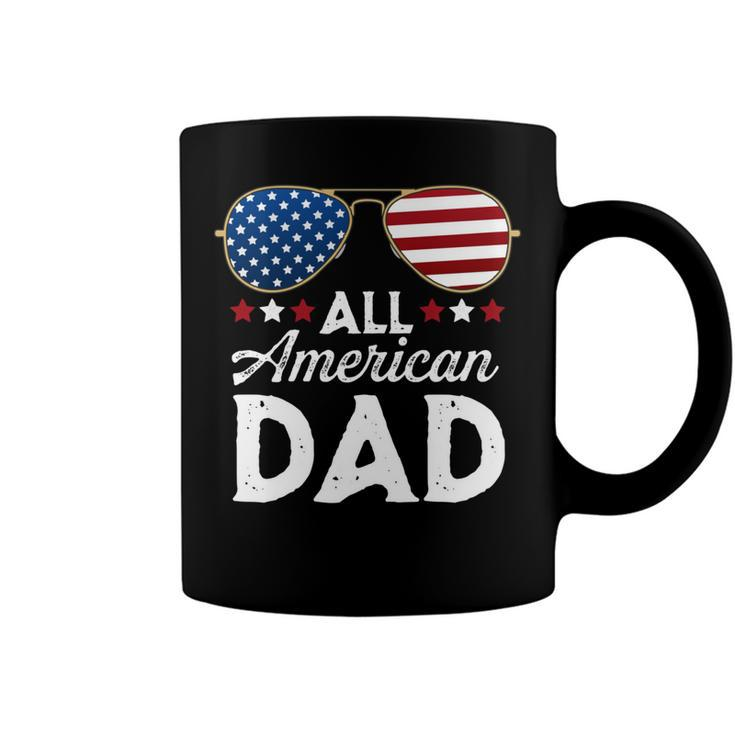 All American Dad Patriotic 4Th Of July Usa Flag Sunglasses   Coffee Mug