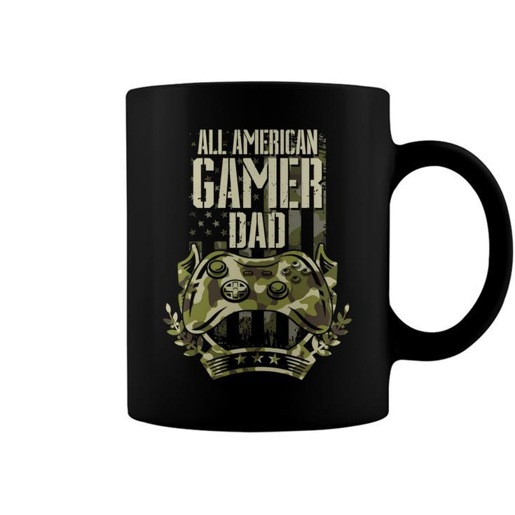 All American Gamer Dad 4Th Of July Independence Day Gaming   Coffee Mug