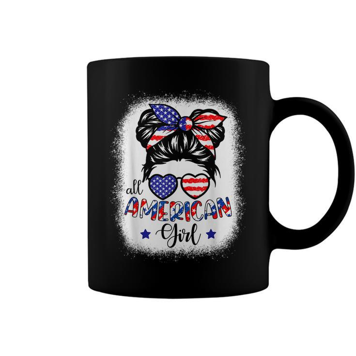 All American Girls 4Th Of July Bleached  Daughter Usa  Coffee Mug