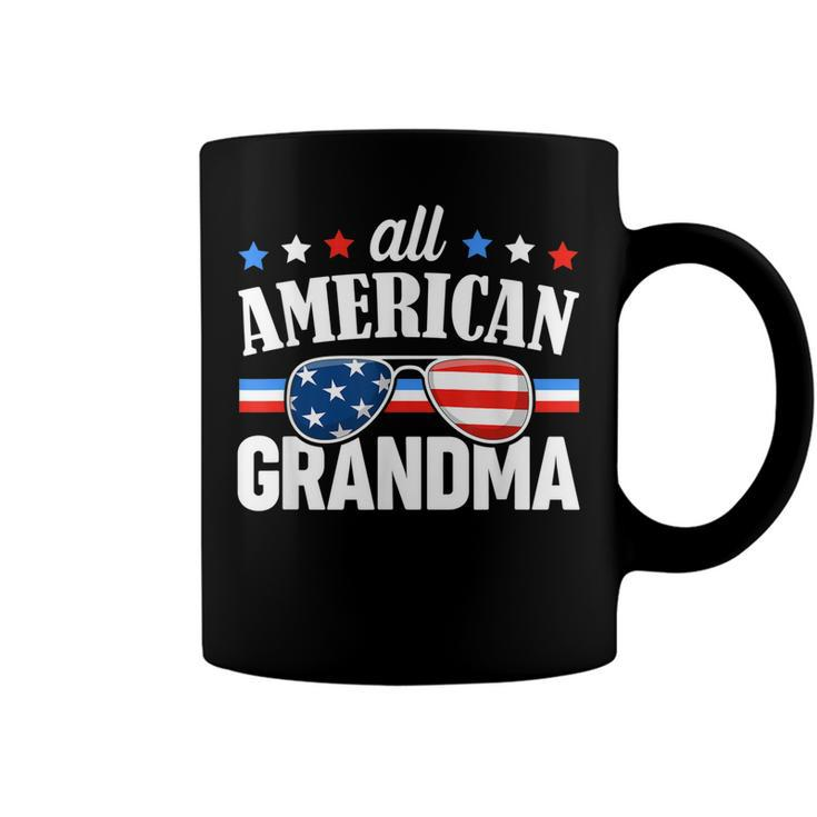 All American Grandma 4Th Of July Usa Family Matching Outfit  Coffee Mug