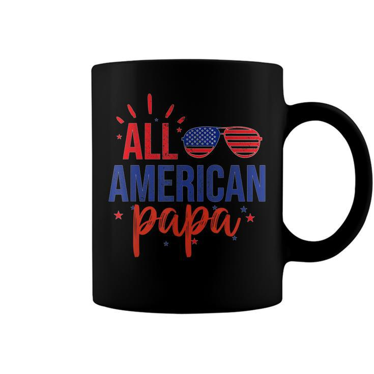 All American Papa 4Th Of July Sunglasses Family  Coffee Mug