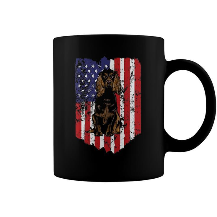American Flag Boykin Spaniel 4Th Of July Usa Coffee Mug