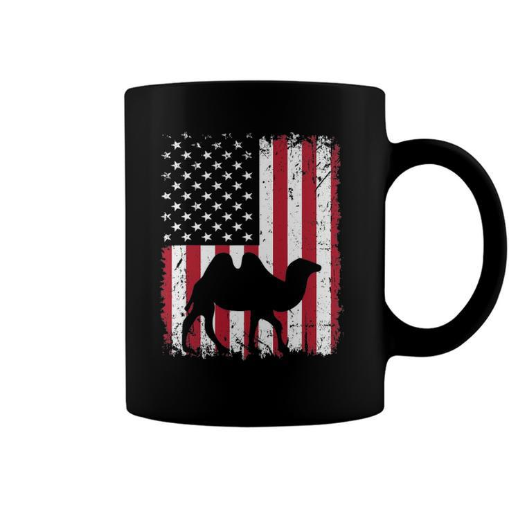 American Flag Camel Animal Vintage 4Th Of July Gift Coffee Mug