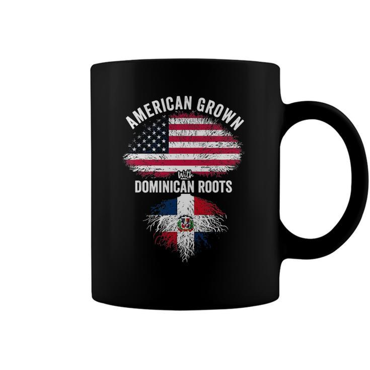 American Grown With Dominican Roots Usa Dominican Flag Coffee Mug