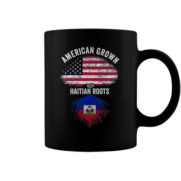 American Grown With Haitian Roots Usa Haiti Flag Coffee Mug