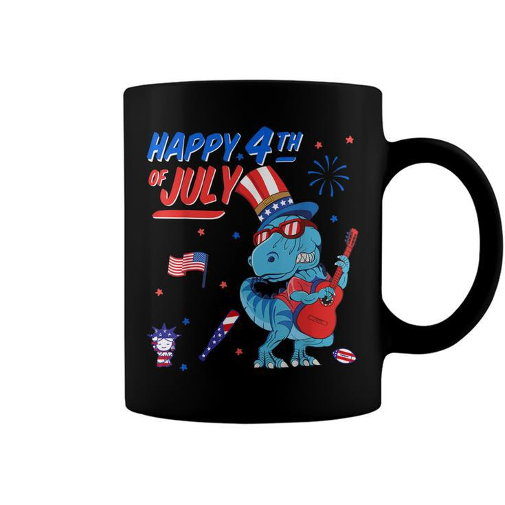 Amerisaurus Rex Happy 4Th Of July Dinosaur Trex Toddler Boys  Coffee Mug