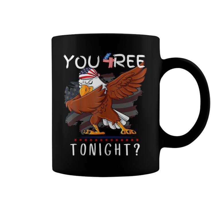 Are You Free Tonight 4Th Of July American Dabbing Bald Eagle  Coffee Mug