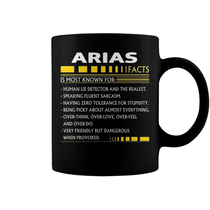 Arias Name Gift   Arias Facts Coffee Mug