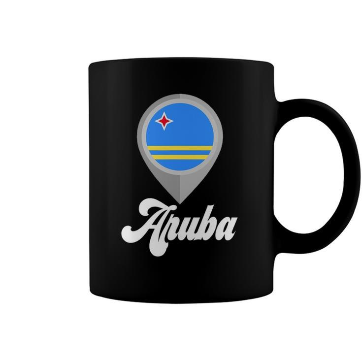 Aruba Aruba Flag Tee I Love Aruba Travel Coffee Mug