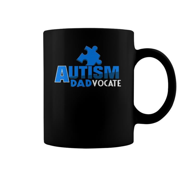 Autism Awareness Autism Dadvocate Autism Dad Coffee Mug