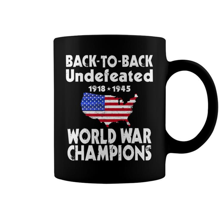 Back To Back Undefeated World War Champs   Coffee Mug
