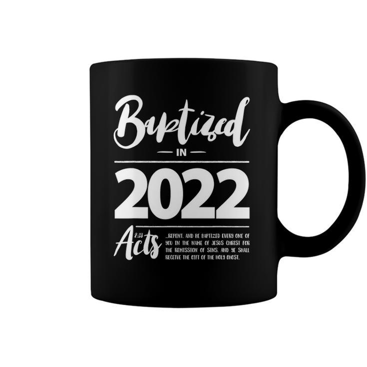 Baptized In 2022 Bible Acts 238 Vbs Christian Baptism Jesus Coffee Mug