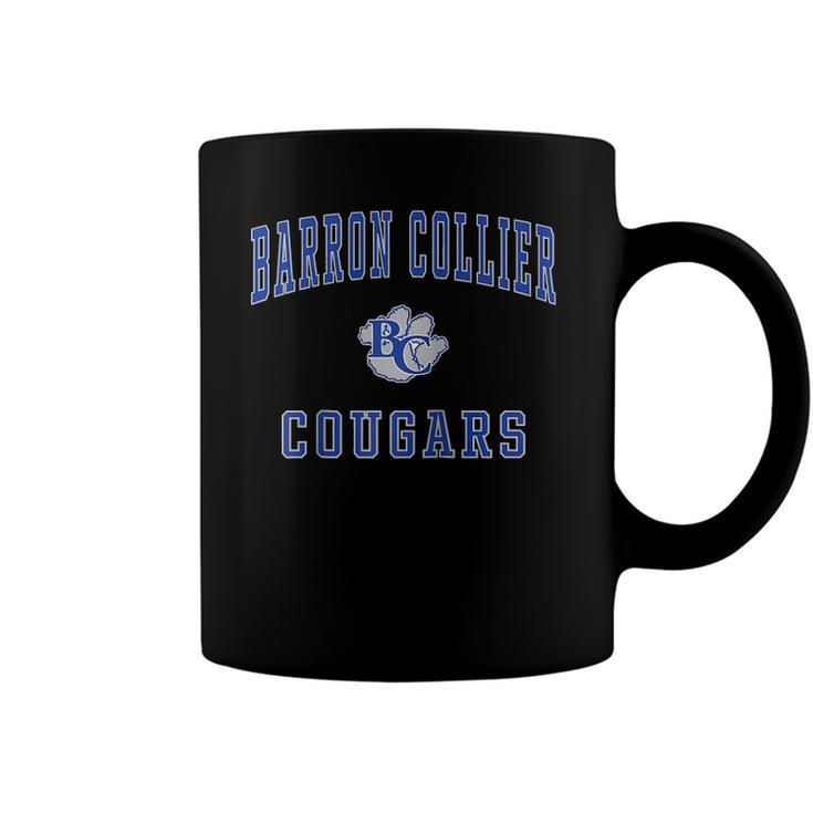 Barron Collier High School Cougars Raglan Baseball Tee Coffee Mug