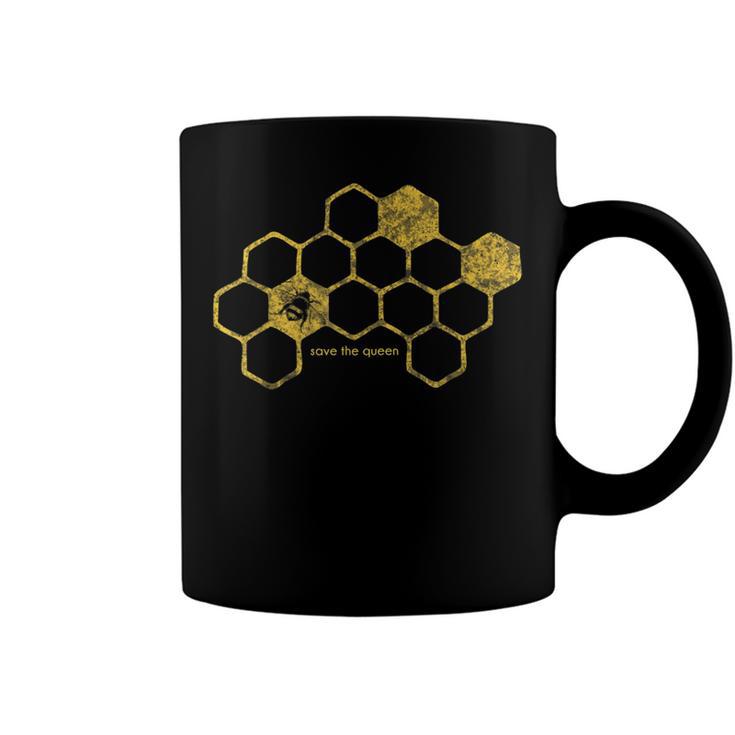 Bee Bee Bee Honeycomb Save The Queen Beekeeper Apiarist Gift Coffee Mug