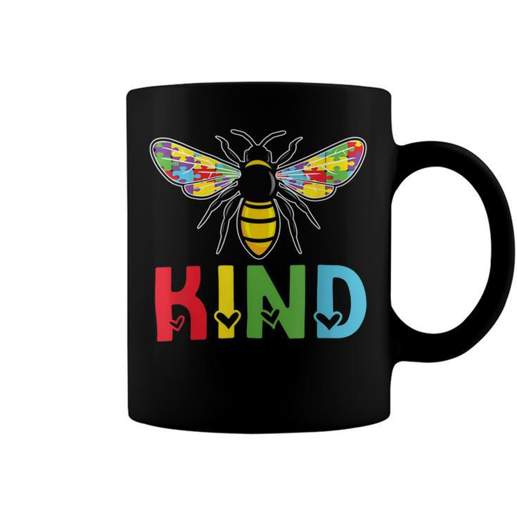 Bee Bee Bee Kind Autism Puzzle  Autistic  Autism Awareness Coffee Mug