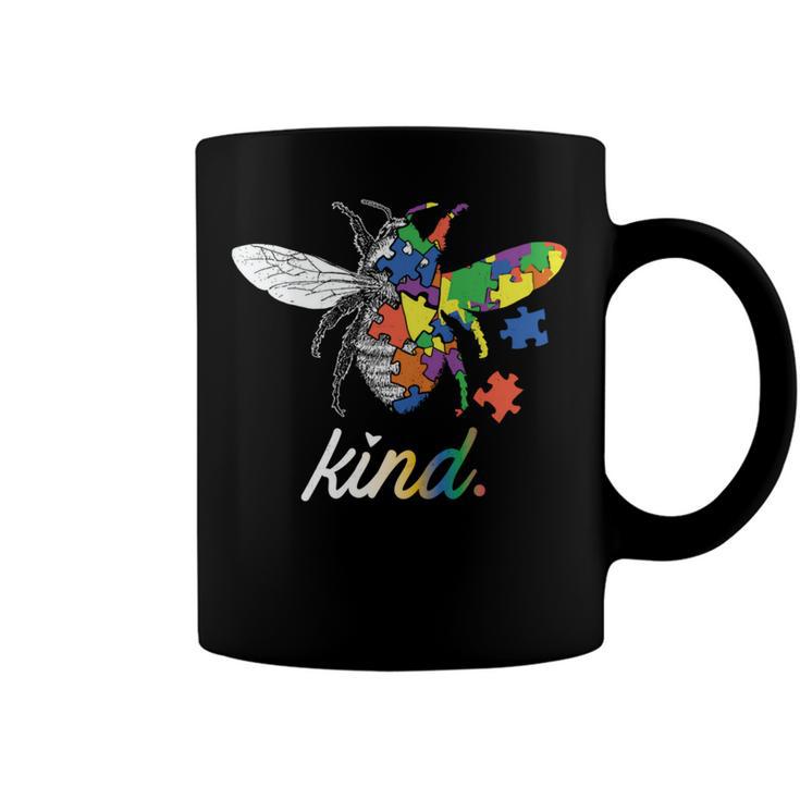 Bee Bee Bee Kind Beautiful Autism Awareness Gift Puzzl V2 Coffee Mug