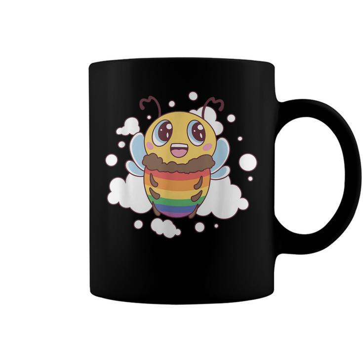Bee Bee Bee Lgbt Pride Month Gay Homosexual Design For Lesbian Queer V4 Coffee Mug