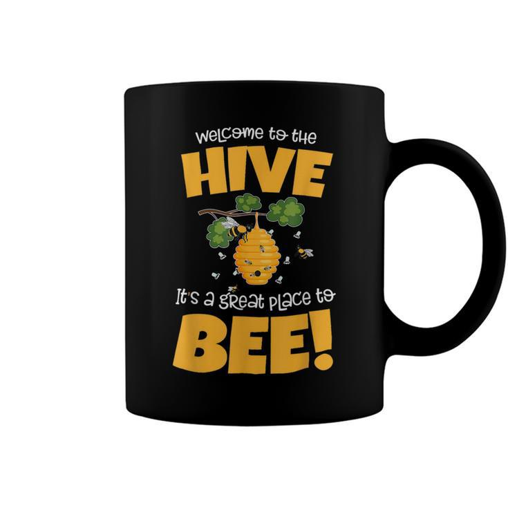 Bee Bee Bee Theme Back To School For Teachers Welcome To The Hive V2 Coffee Mug