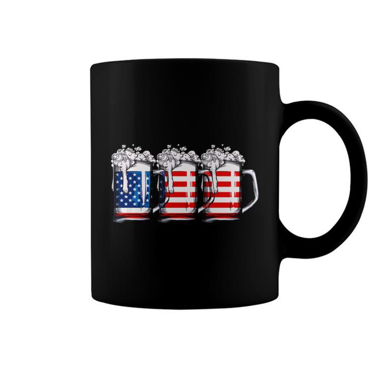 Beer American Flag 4Th Of July Independence Day  Coffee Mug