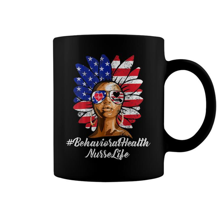 Behavioral Health Nurse 4Th Of July Black Nurse Parents Day  Coffee Mug