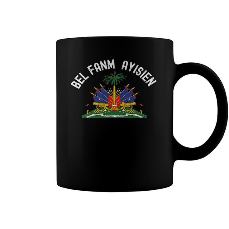 Bel Fanm Ayisien Se Sa Net- Haitian Flag Coffee Mug