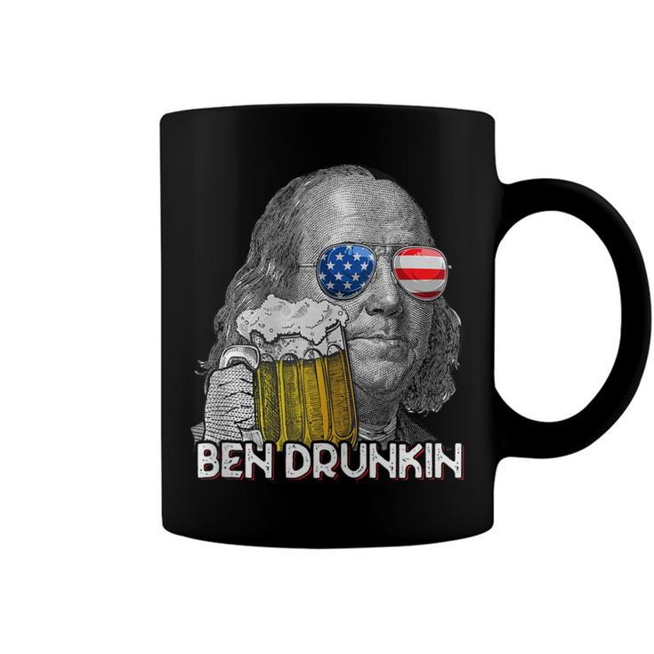 Ben Drankin Drunking Funny 4Th Of July Beer Men Woman  Coffee Mug