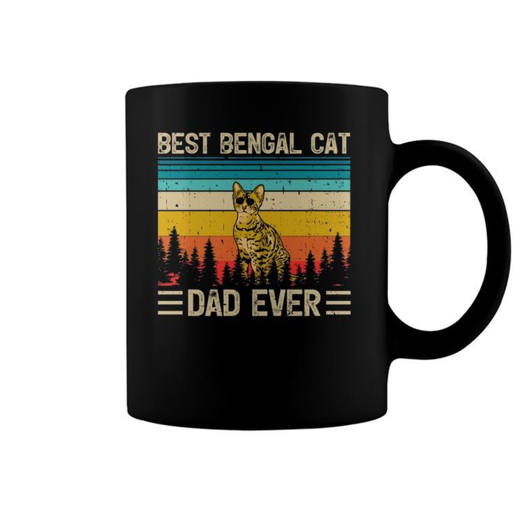 Bengal Cat Vintage Best Bengal Cat Dad Ever Fathers Day Coffee Mug