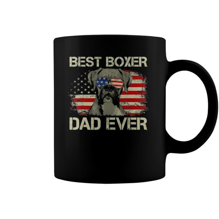 Best Boxer Dad Everdog Lover American Flag Gift Coffee Mug