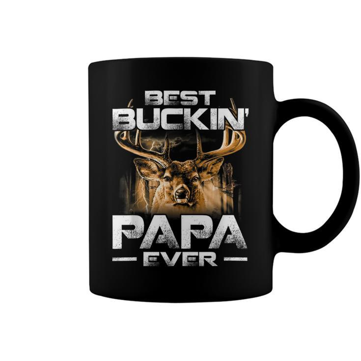 Best Buckin Papa Ever  Deer Hunting Bucking Father Coffee Mug