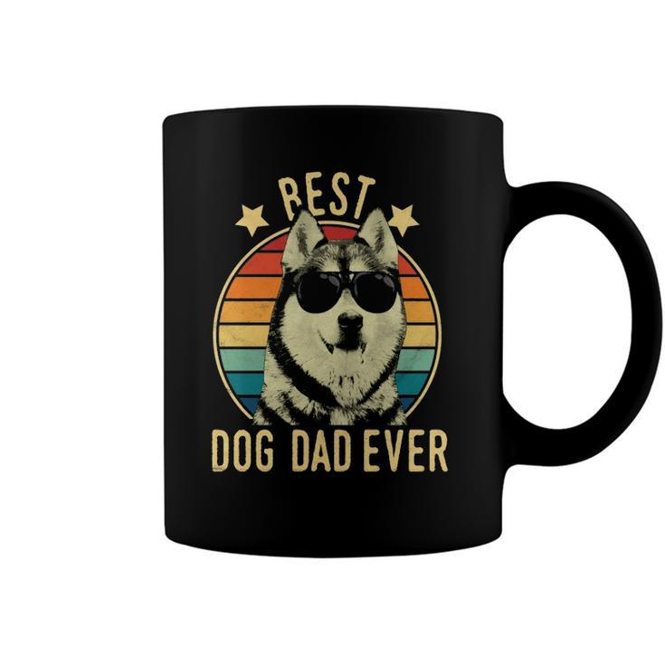 Best Dog Dad Ever Siberian Husky Fathers Day Gift  Coffee Mug