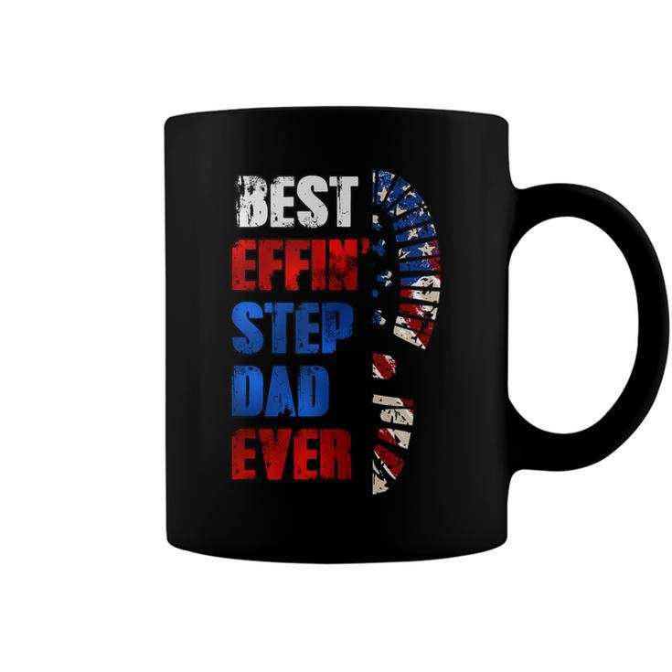 Best Effin’ Step Dad 4Th Of July Ever Shoes Trace Flag  Coffee Mug