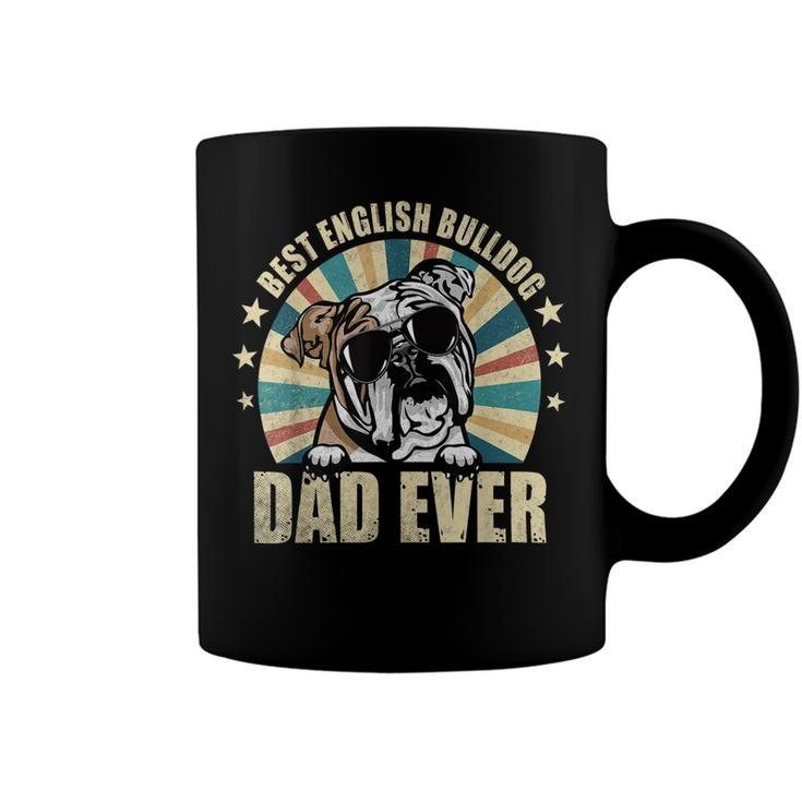 Best English Bulldog Dad Ever Vintage Dog Lover Coffee Mug