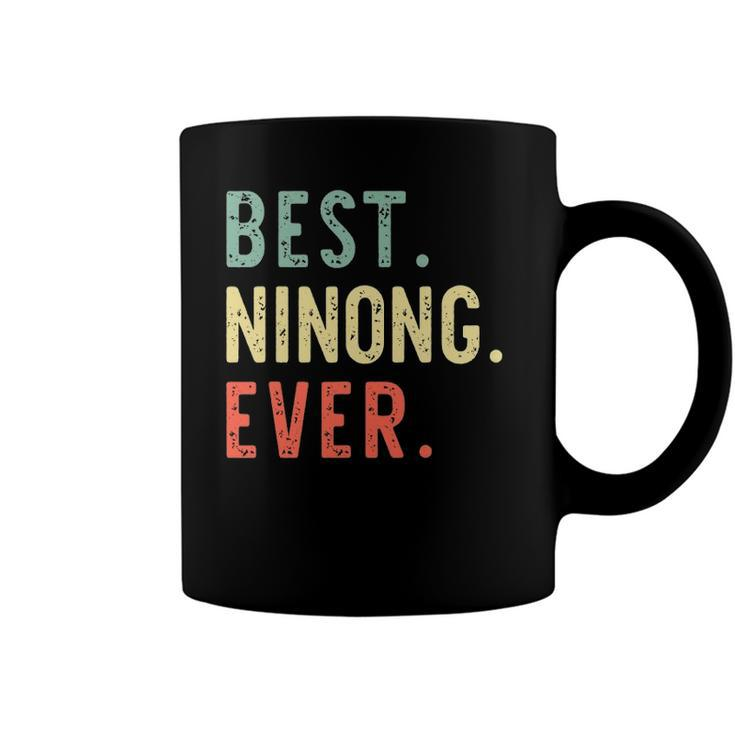 Best Ninong Ever Cool Funny Vintage Fathers Day Gift Coffee Mug