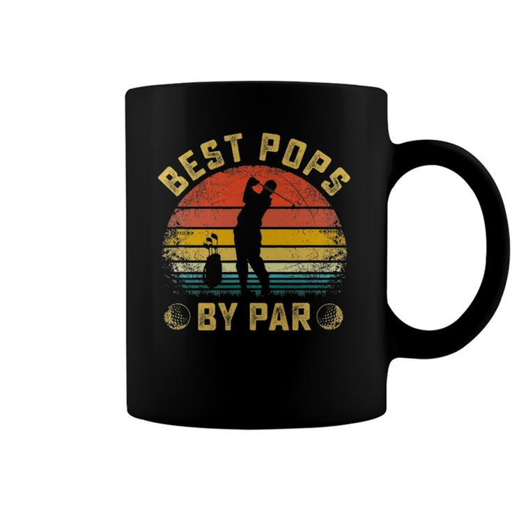 Best Pops By Par Gift For Golfer Daddy Fathers Day Coffee Mug