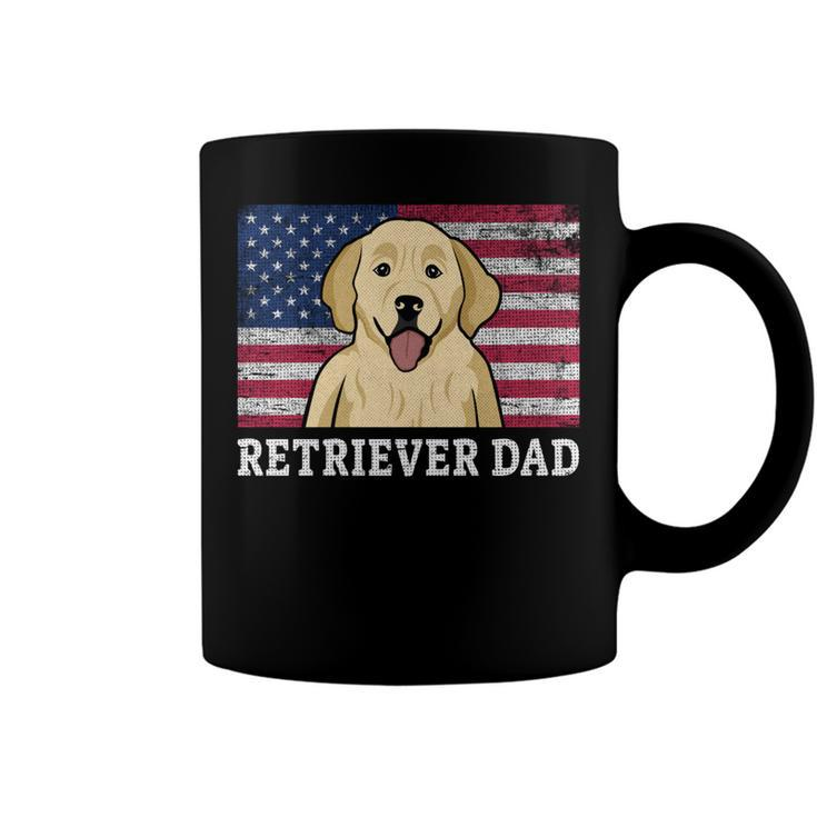 Best Retriever Dad Ever American Flag 4Th Of July Patriotic  Coffee Mug