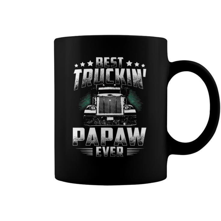 Best Truckin Papaw Ever Fathers Day Tee Xmas Trucker Gift Coffee Mug