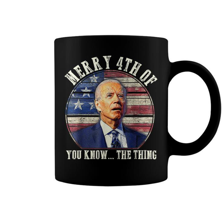 Biden Dazed Merry 4Th Of You Know The Thing V2 Coffee Mug