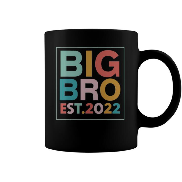 Big Bro Est 2022 Promoted To Brother 2022 Fathers Day Coffee Mug