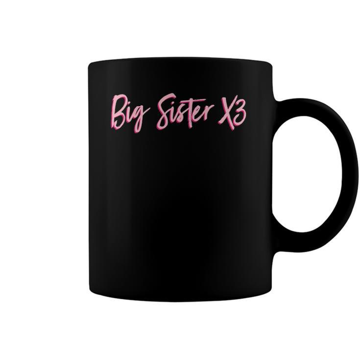 Big Sister X3 Sister Sibling Coffee Mug