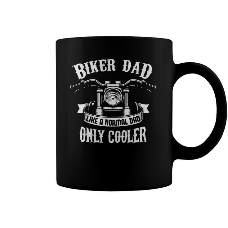 Biker Dad Motorcycle Fathers Day Design For Fathers Coffee Mug