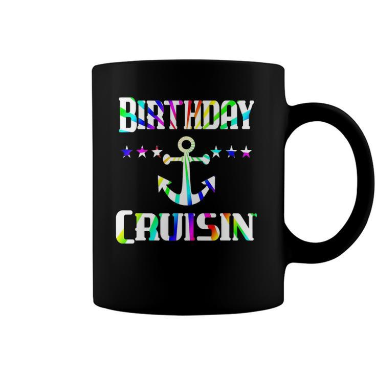 Birthday Cruise Boat Anchor Cruising Vacation Gift Coffee Mug