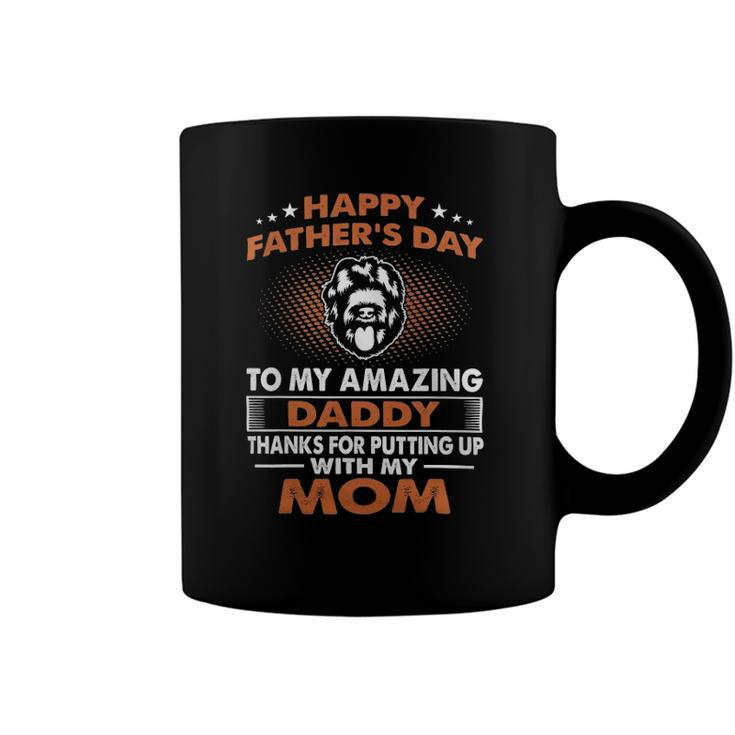 Black Russian Terrier Dog Dad Happy Fathers Day Coffee Mug