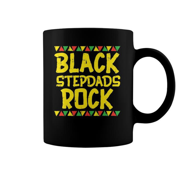 Black Stepdad Rock Kente African American Pride History Gift Coffee Mug