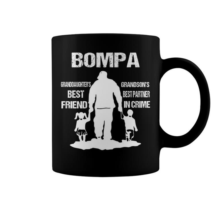 Bompa Grandpa Gift   Bompa Best Friend Best Partner In Crime Coffee Mug