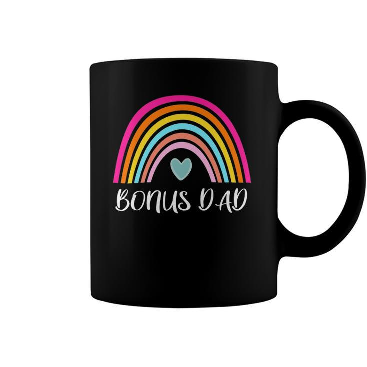 Bonus Dad Gifts From Daughter For Fathers Day Rainbow Coffee Mug